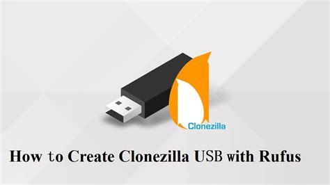 make a clonezilla bootable usb